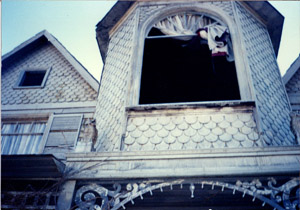 haunted house facade